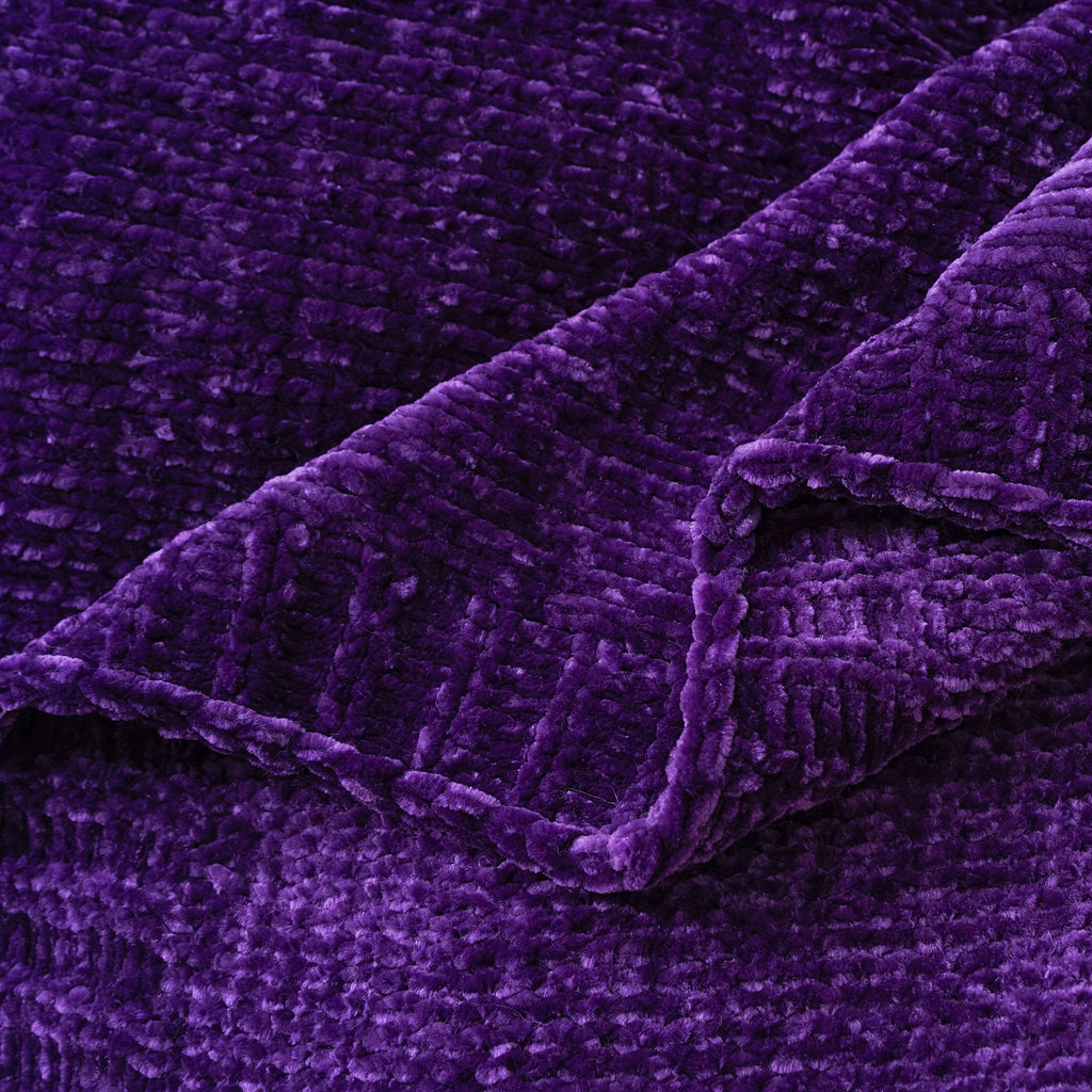 Boho Chenille Knit Throw Blanket for Cozy Home Decor