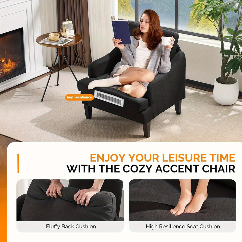 Mid Century Modern Upholstered Lounge Chair for Stylish Living