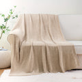 Boho Chenille Knit Throw Blanket for Cozy Home Decor