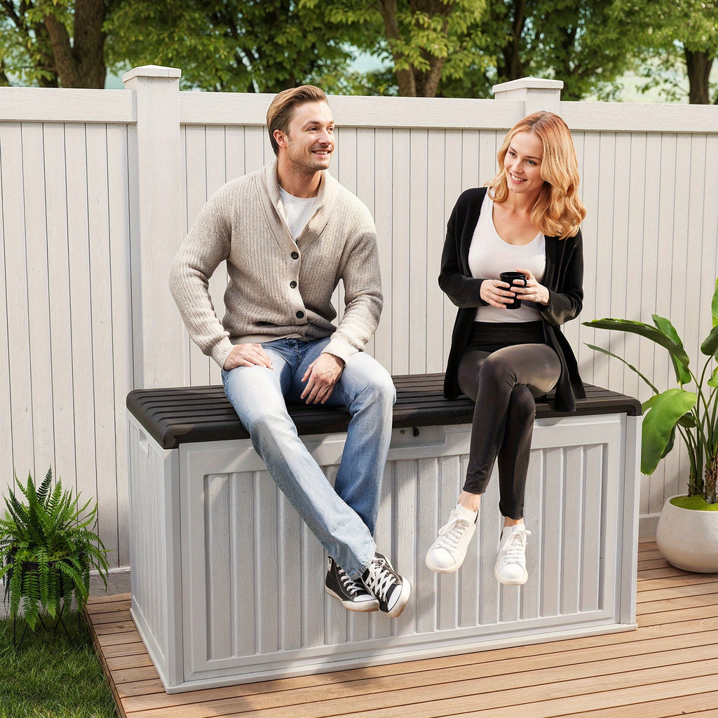 Heavy-Duty Outdoor Storage Box for Cushions and Tools