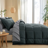 Luxurious Reversible Bedding Set Microfiber Bed in a Bag