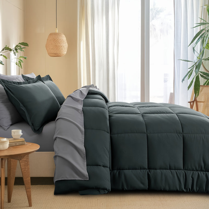 Luxurious Reversible Bedding Set Microfiber Bed in a Bag