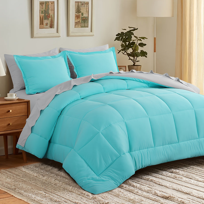 Luxurious Reversible Bedding Set Microfiber Bed in a Bag
