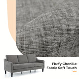 Bonnlo Comfy Chenille Sofa for Modern Living Room Spaces