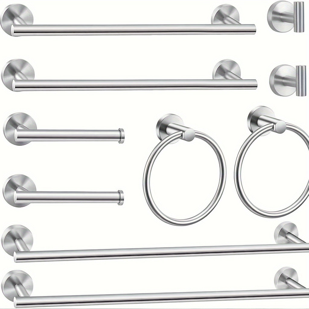 Modern 10 Piece Bathroom Accessory Set for Stylish Home Decor