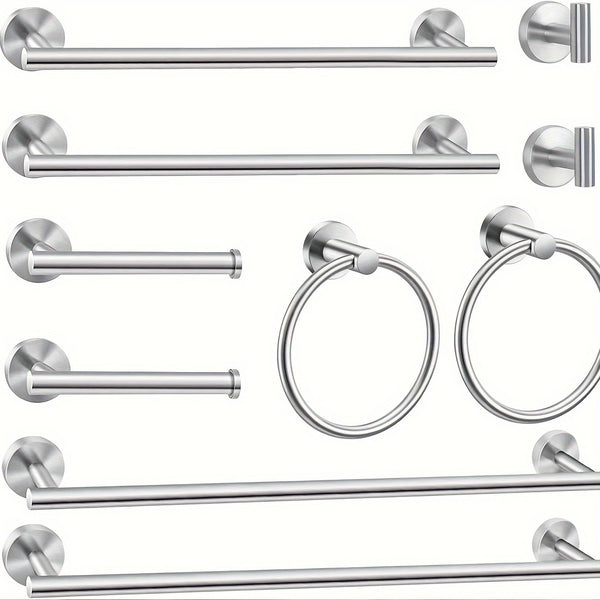 Modern 10 Piece Bathroom Accessory Set for Stylish Home Decor