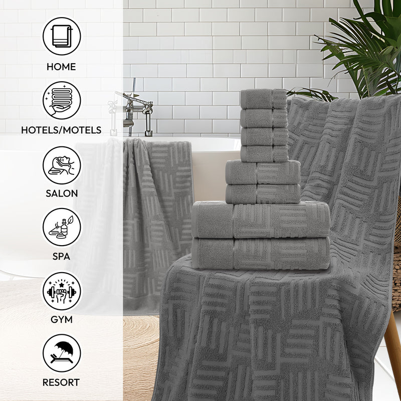 Premium Cotton Bath Towel Set for Ultimate Comfort and Absorbency