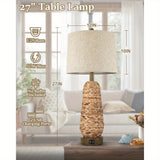 Stylish Rattan Table Lamps with USB Ports for Any Room