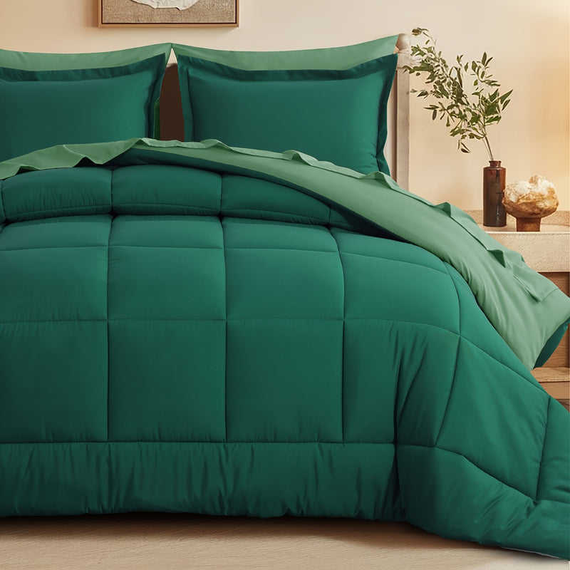 Luxurious Reversible Bedding Set Microfiber Bed in a Bag